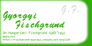 gyorgyi fischgrund business card